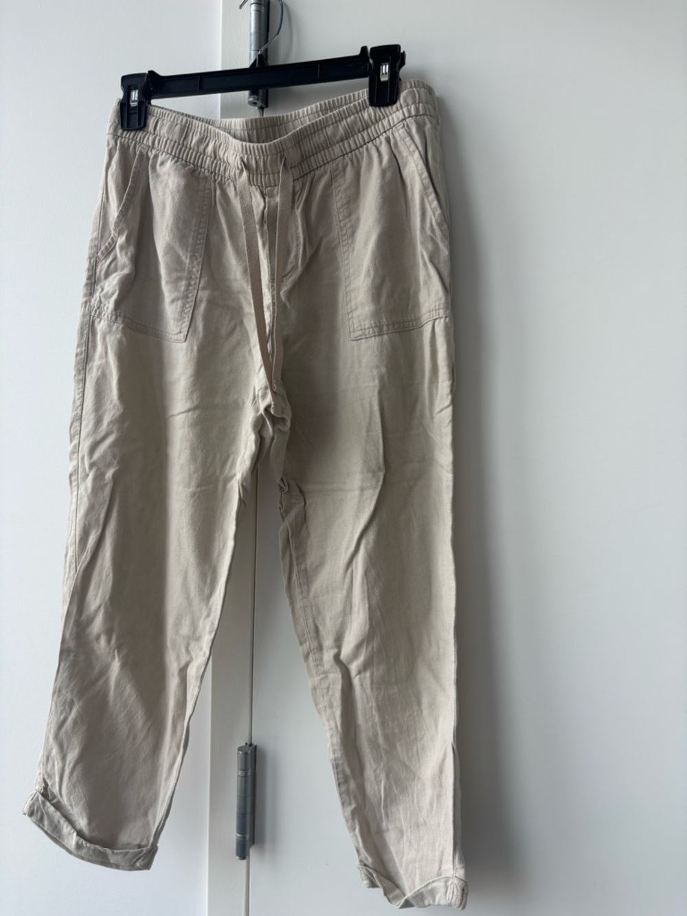 Old Navy Women’s Light Beige Drawstring Cotton Chinos